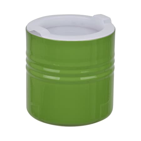 Bon Chef Cold Wave Salad Dressing Cont &Stacking Cover  5 1/8" Dia X 5" H  28 Oz 9315LIME